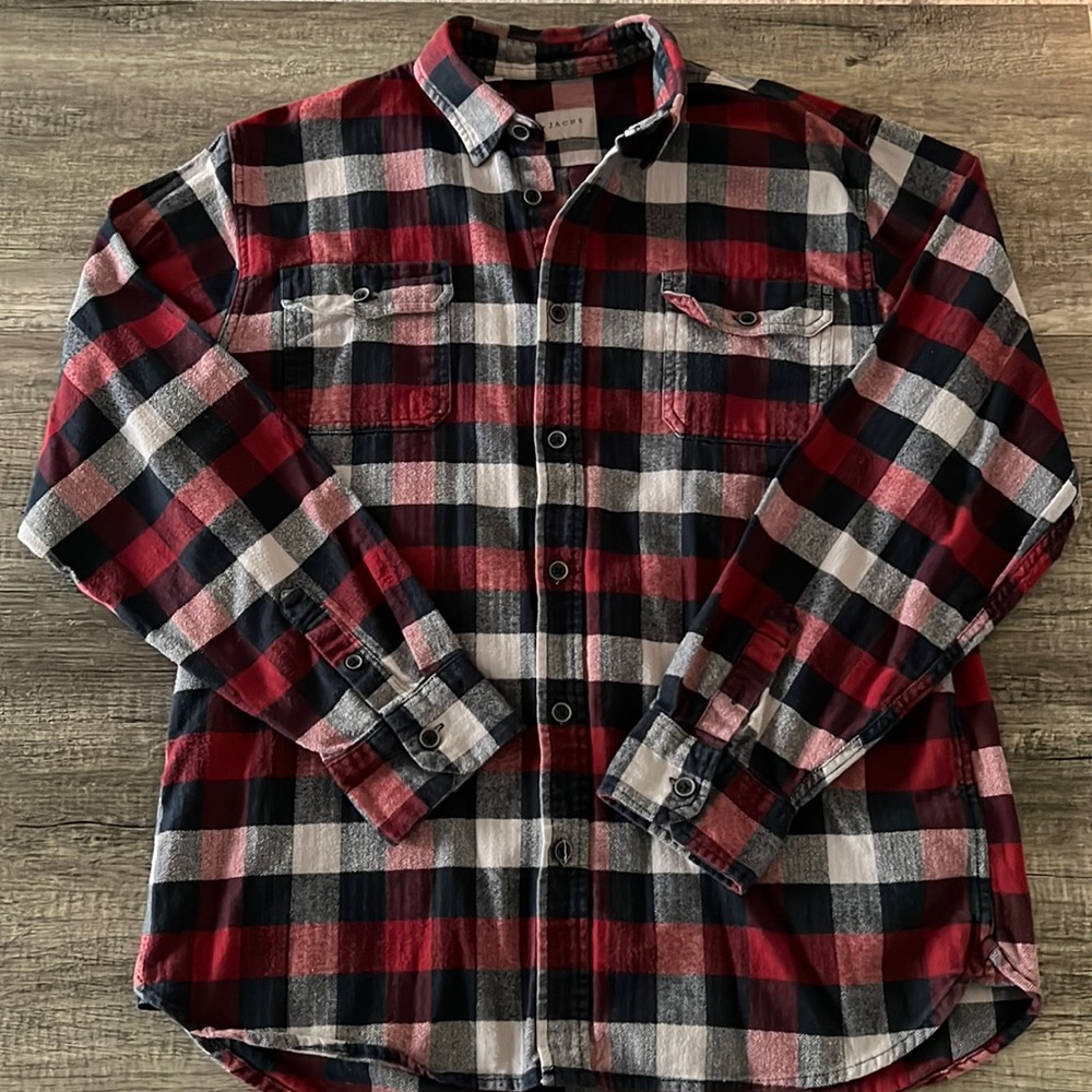 Jachs Men’s Double Pocket Flannel - Size XLT (XL Tall)